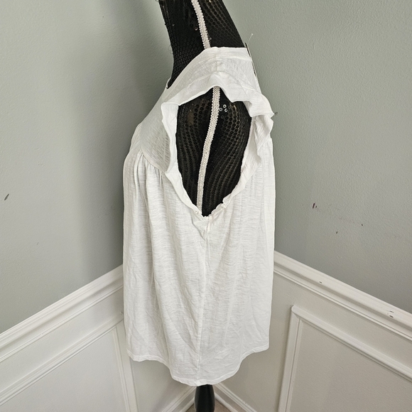 NWT Wonderly size XL flutter cap sleeve top - Picture 5 of 13